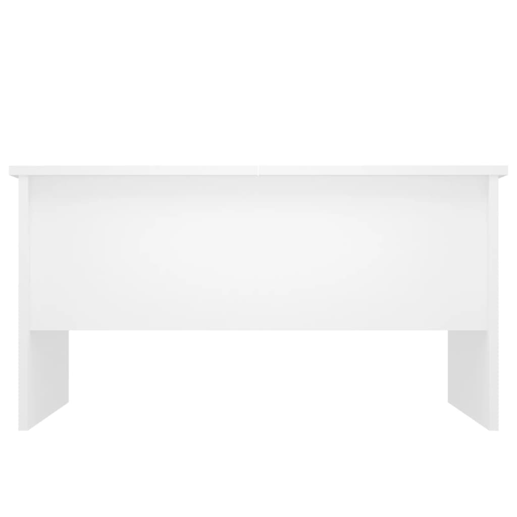 vidaXL Mesa de centro 80x50x42,5 cm madeira processada branco