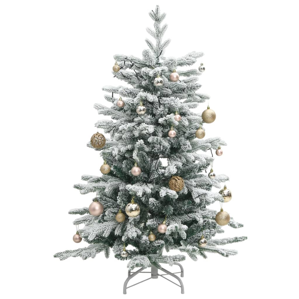 vidaXL Árvore Natal artificial articulada c/ 150 luzes LED+bolas 150cm