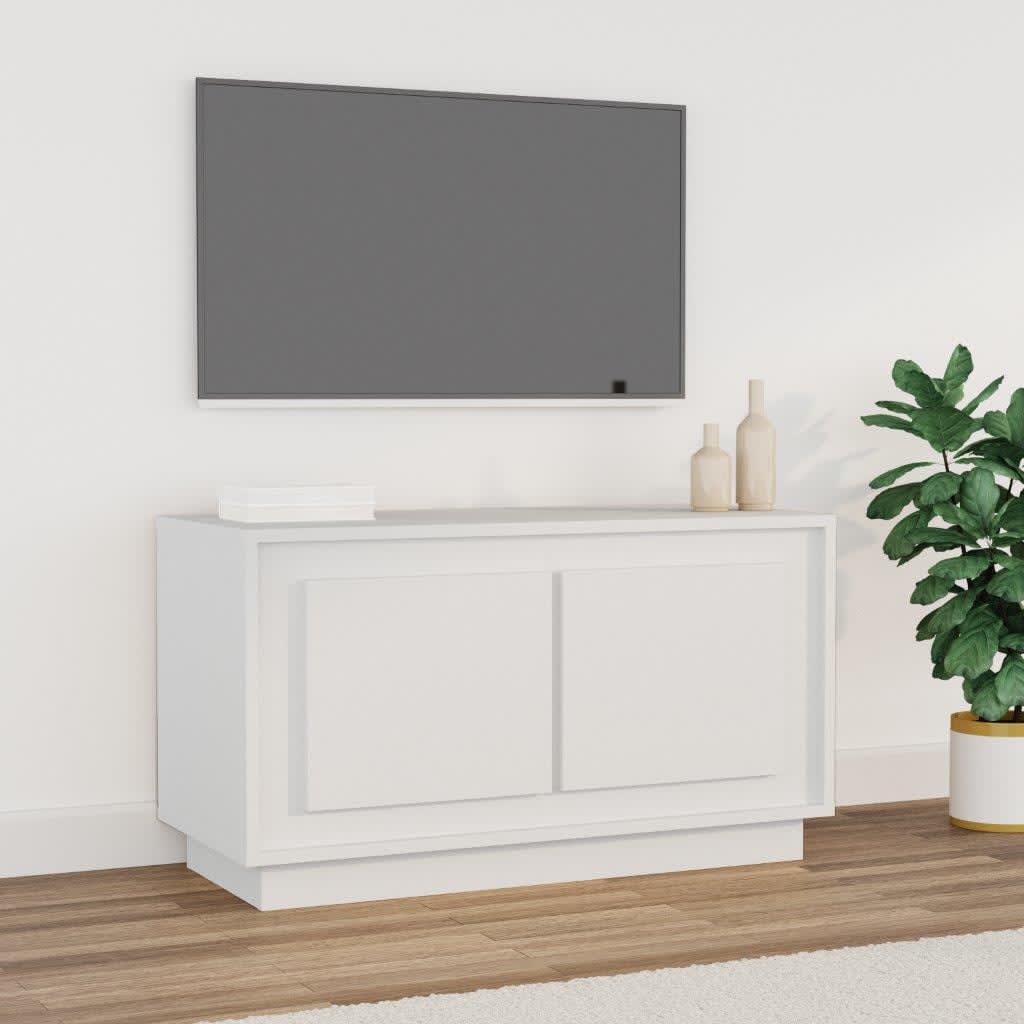 vidaXL Móvel de TV 80x35x45 cm derivados de madeira branco