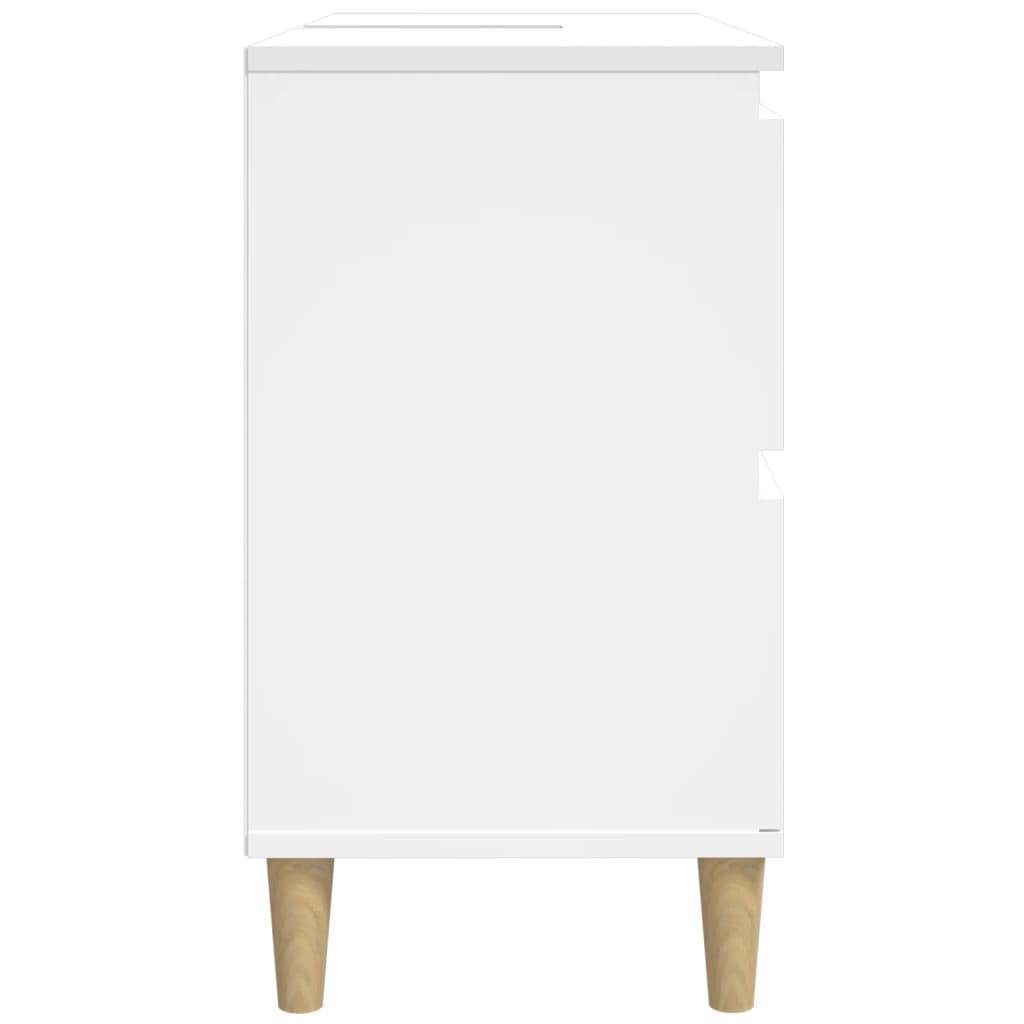 vidaXL Armário de lavatório 80x33x60 cm derivados de madeira branco